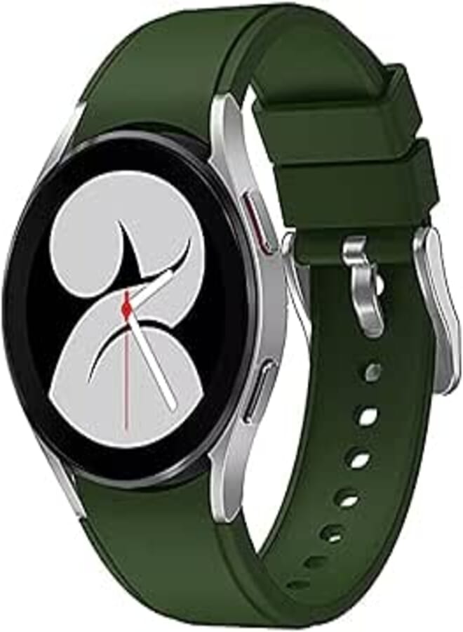 AWINNER Bands Compatible with SAMSUNG Galaxy Watch 4 Band, Adjustable Silicone Sport Watch Band Replacement Strap for Galaxy Watch4 Classic 46mm/Classic 42mm, Galaxy 4 40mm/44mm Men Women (Green)